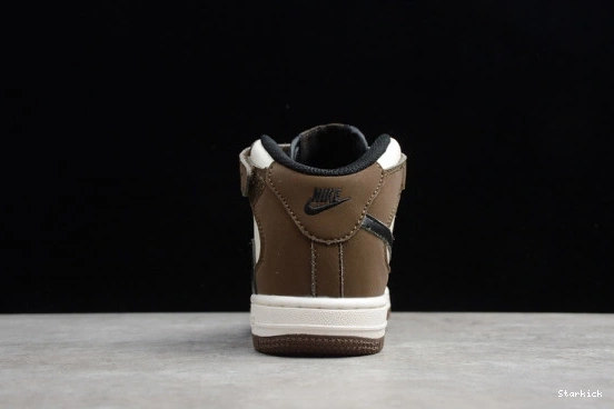Travis 07 Beige 1 Force Air Nike Kids Brown Mid x Scott 314197-168 0306